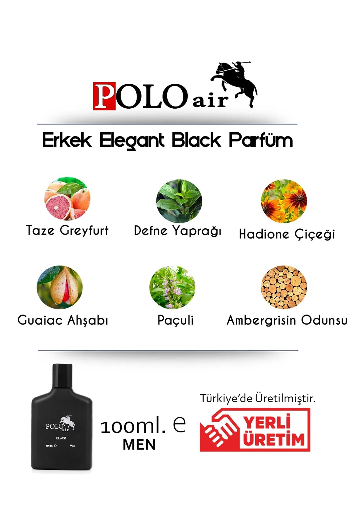 Odunsu Kokulu Polo Air Erkek Parfümü Hediye Paketli PLP-2021E-01