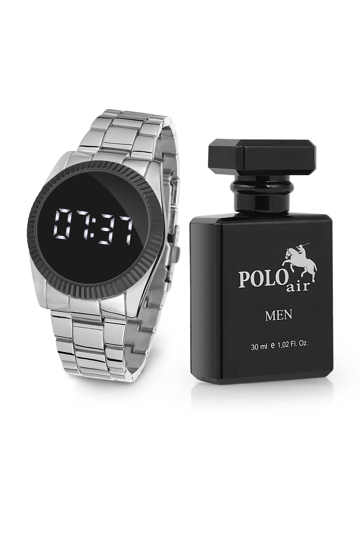Polo Air Dijital Erkek Kol Saati Parfüm Hediyeli Kutulu Hediyelik pl-0466E2xx