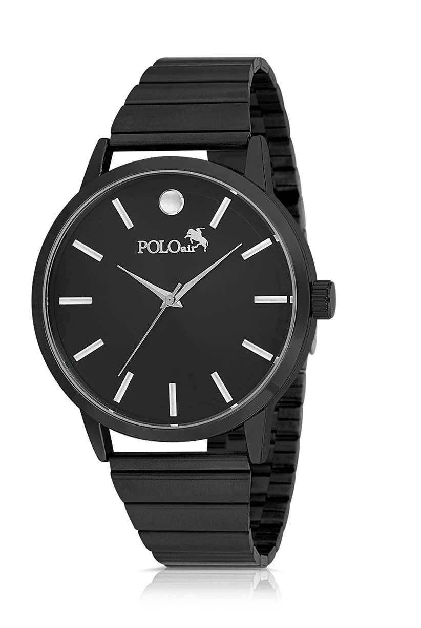 Polo Air Erkek Kol Saati Ve Parfüm Seti Hediyelik Kutusunda Kombin Siyah Renk PL-0771E1