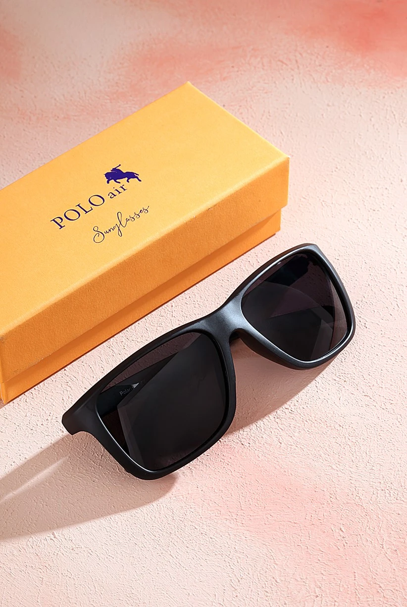 Polo Air Erkek Polarize Güneş Gözlüğü Siyah Renk PLG-2071C1