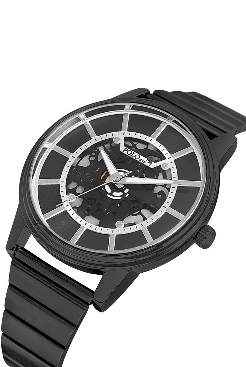 Polo Air İskelet Kadran Erkek Kol Saati Siyah Renk PL-0703E1
