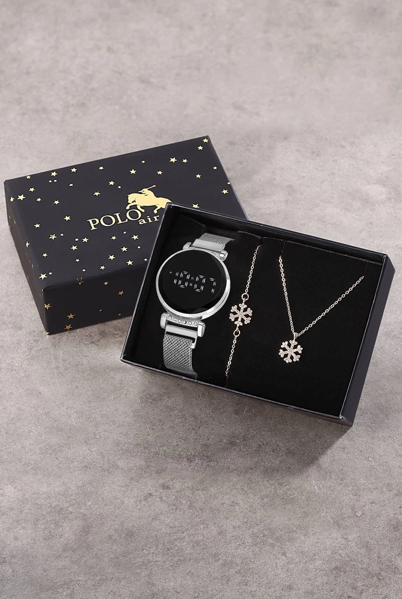 Polo Air Kadın Kol Saati Kişiye Özel Kapıda Ödeme Bileklik Hediye Paketli      st-2066s2