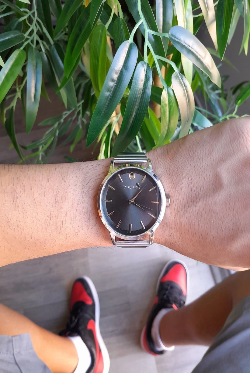 Polo Air Klasik Erkek Kol Saati Gümüş-Yeşil Renk PL-0732E6x