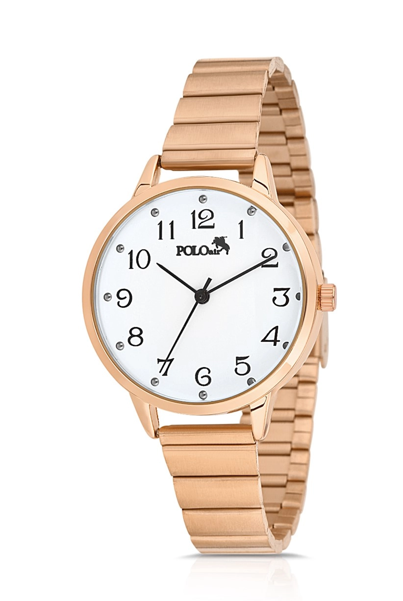 Polo Air Klasik Rakamlı Kadın Kol Saati Bakır Renk PL-1451B3x