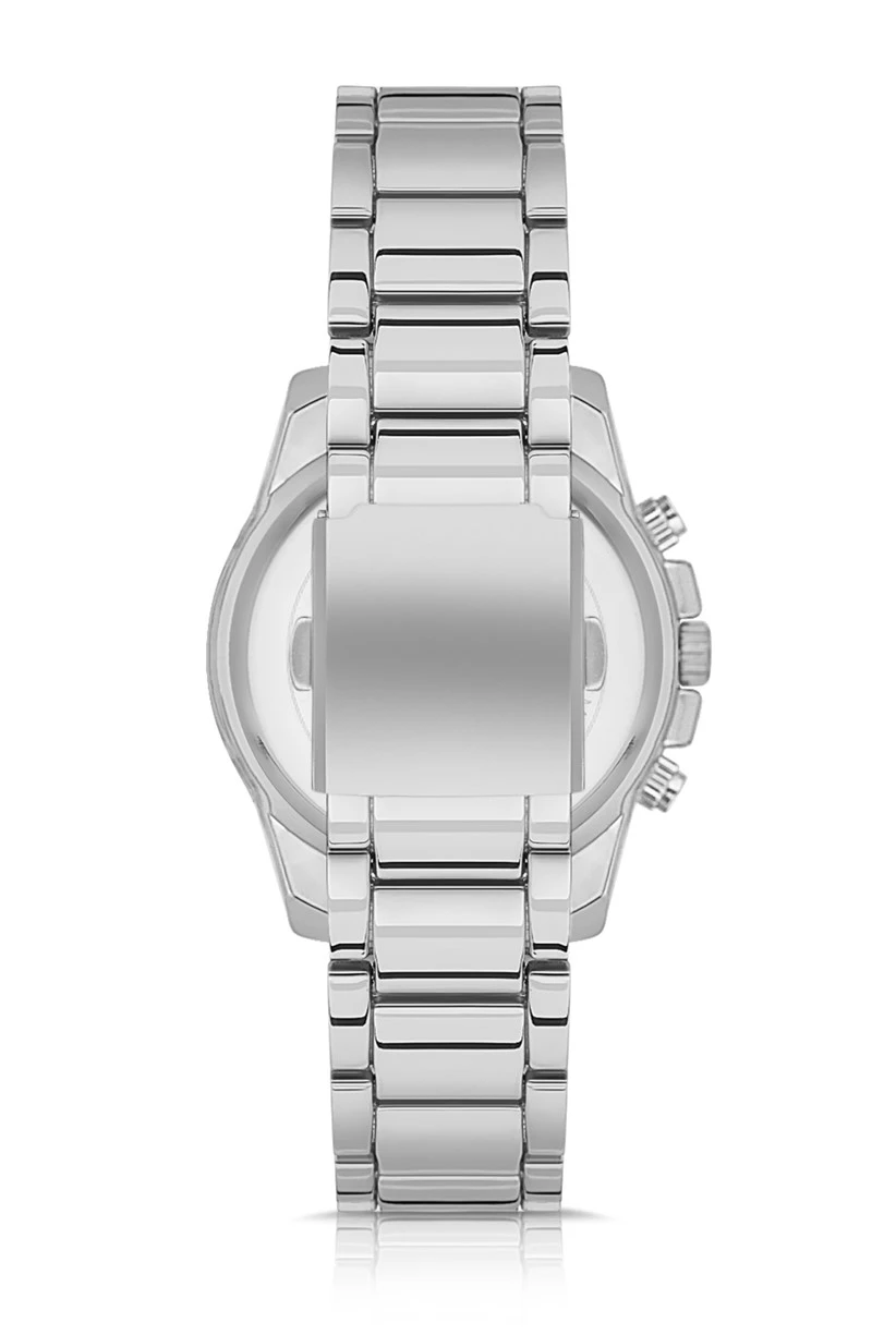 Polo Air Metal Kordon Spor Erkek Kol Saati Gümüş-Siyah Renk PL-0725E2x
