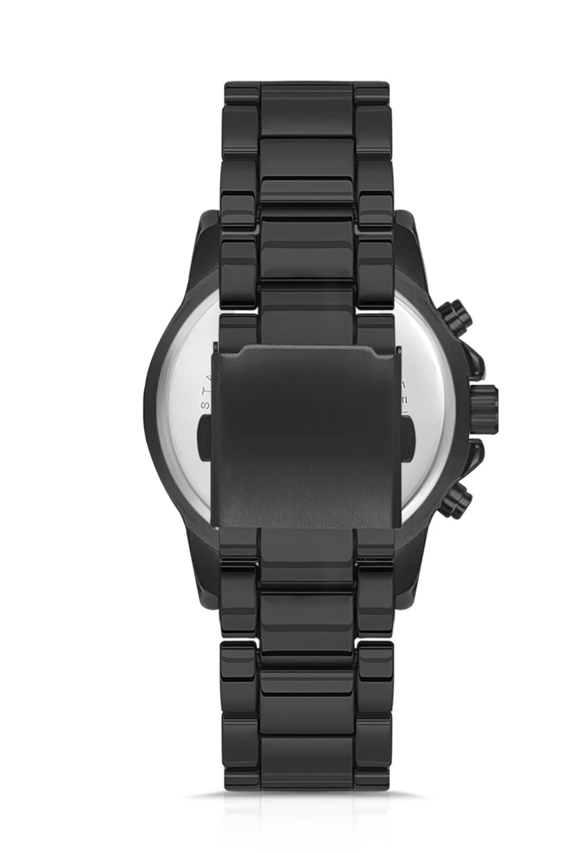 Polo Air Metal Kordon Spor Erkek Kol Saati Siyah-Lacivert Renk PL-0730E3x