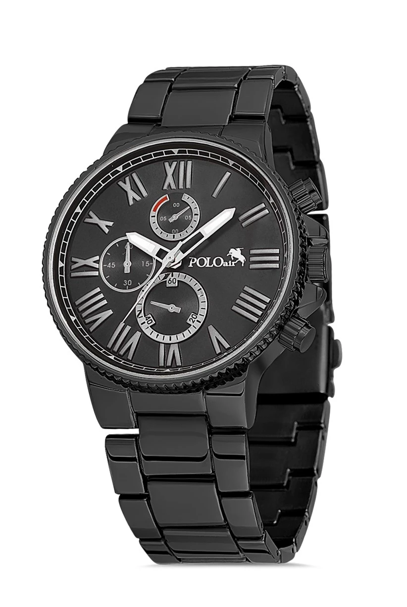 Polo Air Romen Rakamlı Erkek Kol Saati Siyah Renk PL-0699E1x
