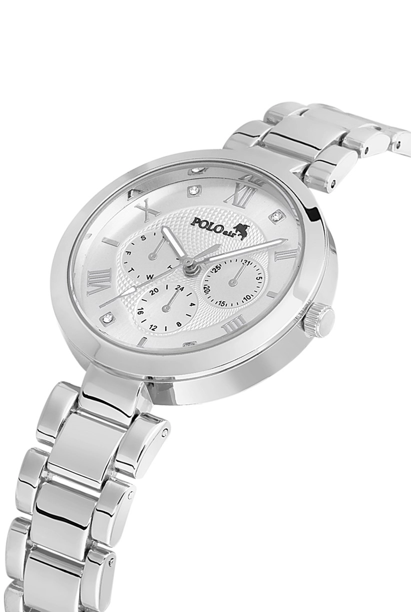 Polo Air Romen Rakamlı Kadın Kol Saati Gümüş Renk PL-1441B2x