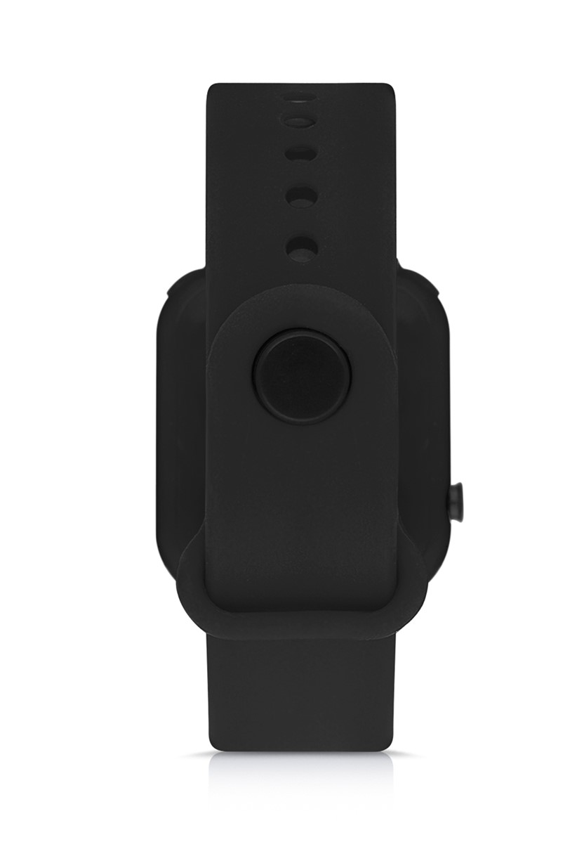 Polo Air Silikon Kordon Dijital Renkli Işıklı Unisex Kol Saati Siyah Renk PL-1460B2