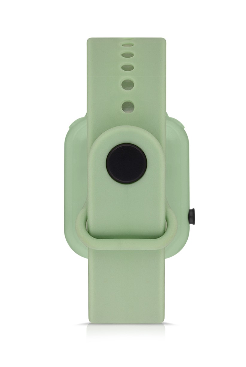 Polo Air Silikon Kordon Dijital Renkli Işıklı Unisex Kol Saati Yeşil Renk PL-1460B5