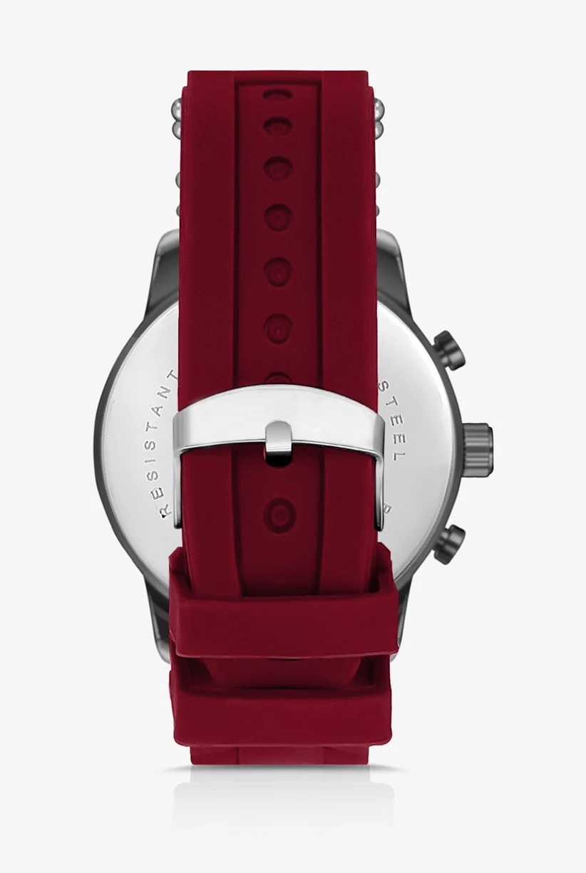 Polo Air Silikon Kordon Spor Erkek Kol Saati Bordo Renk PL-0731E2x