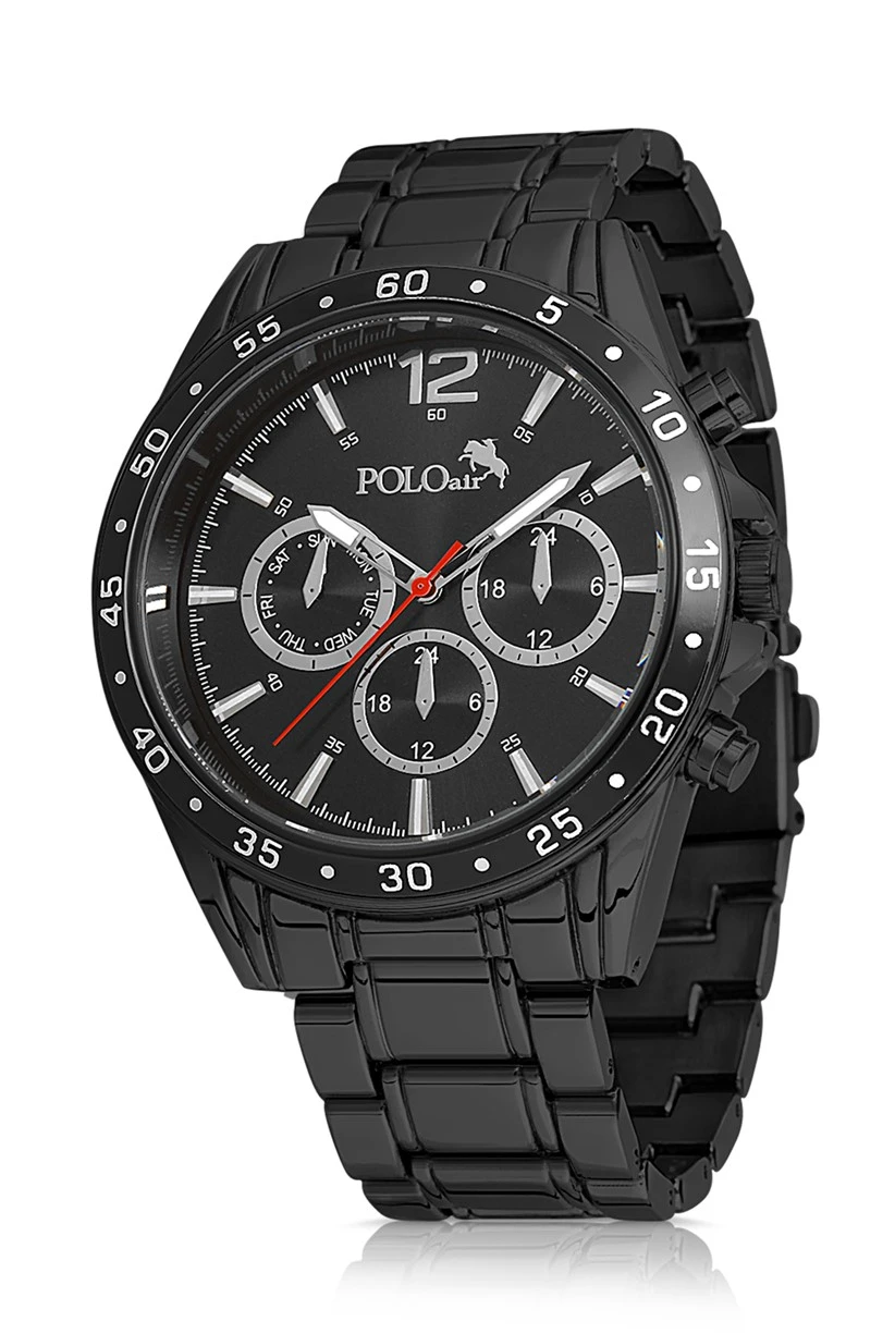 Polo Air Spor Erkek Kol Saati Kemer Cüzdan Kartlık Çakmak Kombin Set Özel Kutusunda PL-0729E1