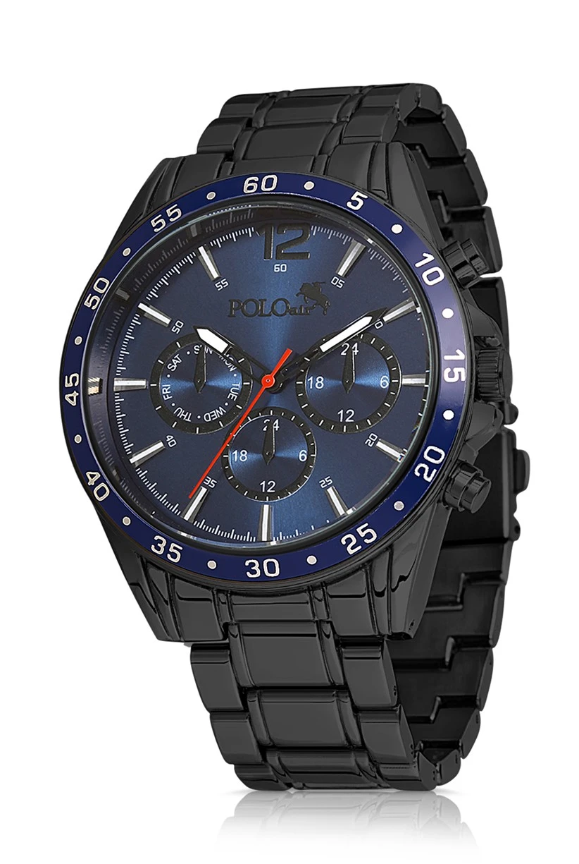 Polo Air Spor Erkek Kol Saati Kemer Cüzdan Kartlık Çakmak Kombin Set Özel Kutusunda PL-0729E5