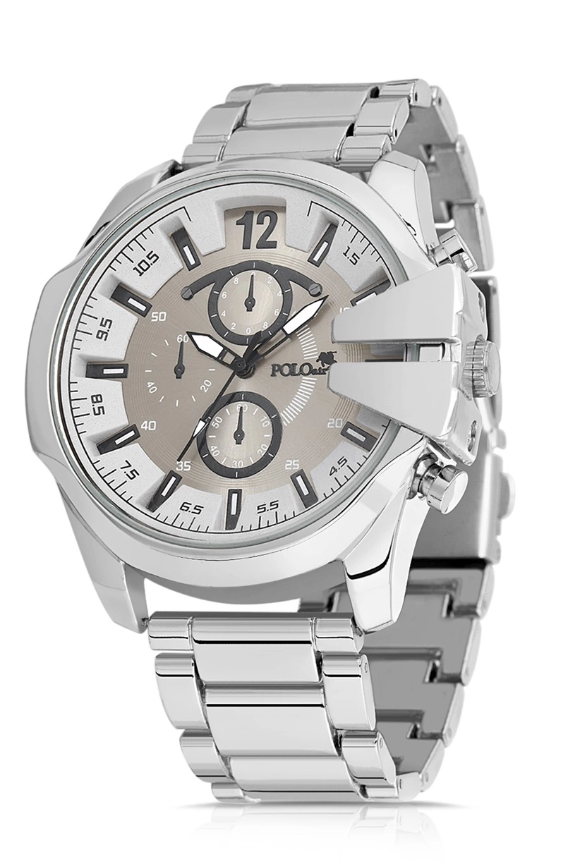 Polo Air Spor Kasa  Erkek Kol Saati Gümüş Renk PL-0719E11x