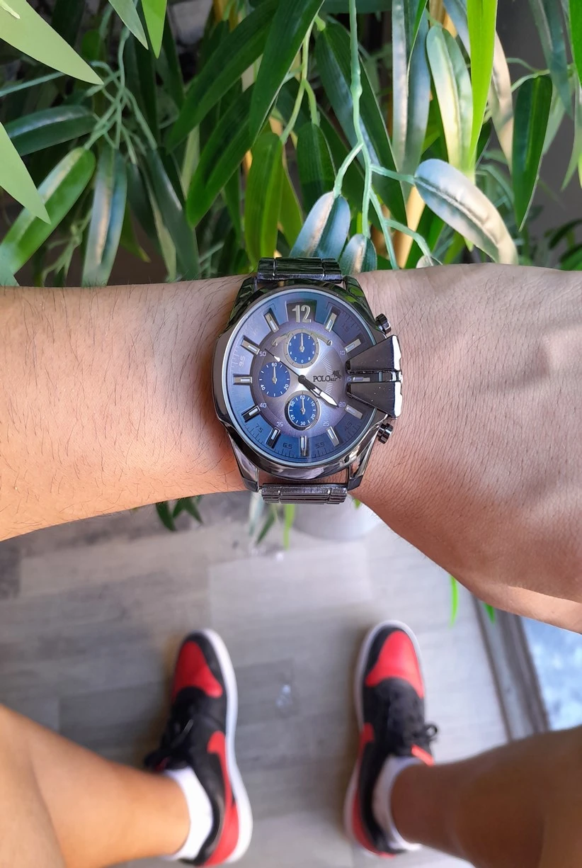 Polo Air Spor Kasa  Erkek Kol Saati Siyah-Lacivert Renk PL-0719E10x