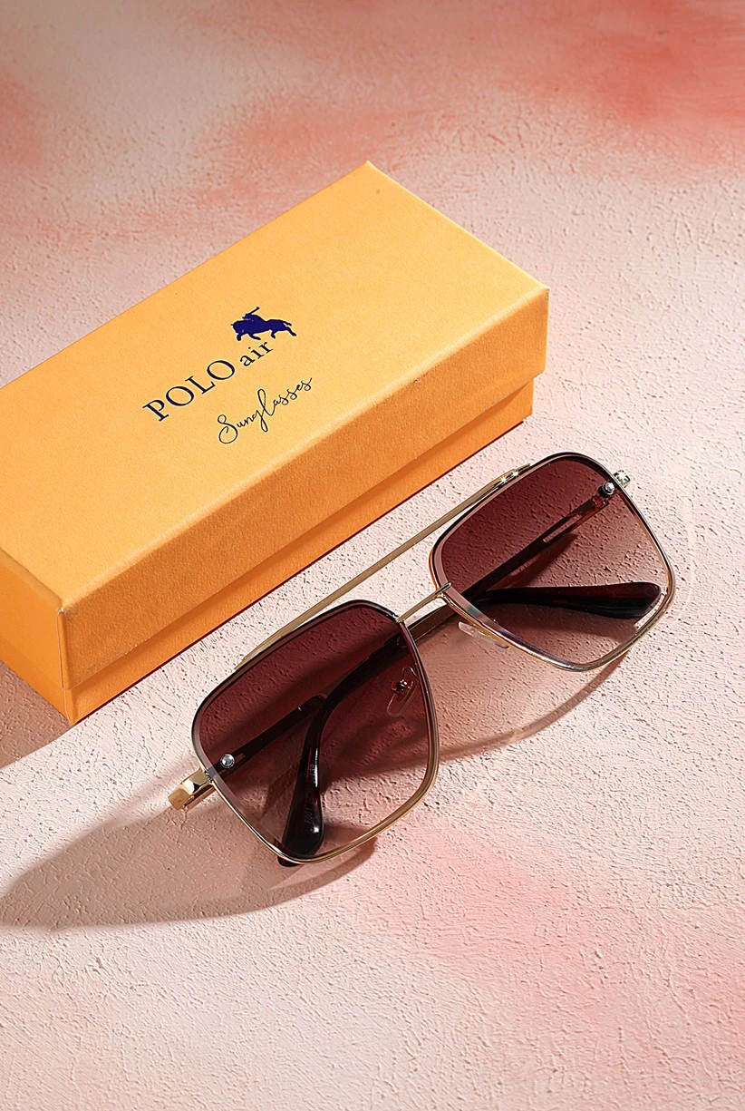 Polo Air Unisex Kristal Uv 400 Korumalı Güneş Gözlüğü kahverengi PLG-2070C6