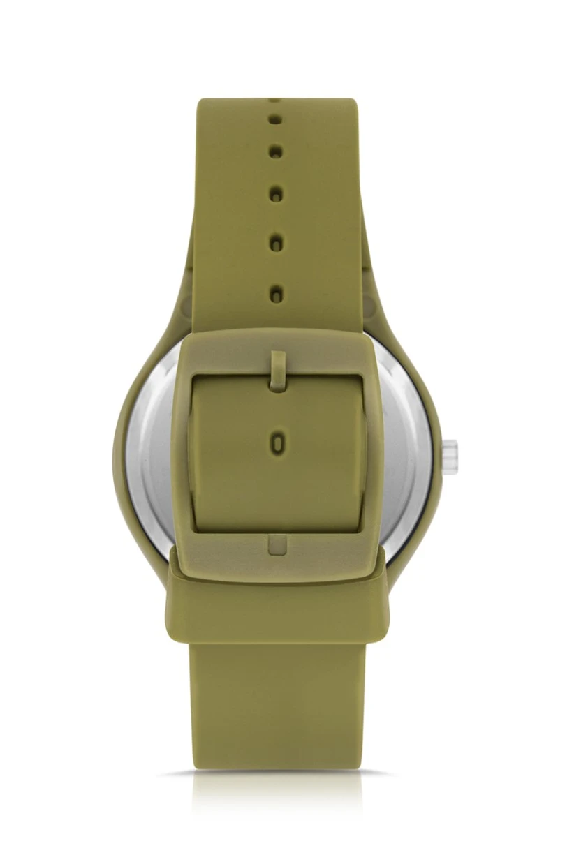 Polo Air Unisex Silikon Kordon Gün Ay Takvimli Kol Saati Yeşil Renk PL-1462B3