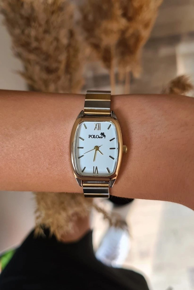 Polo Air Vintage Kadın Kol Saati Gümüş-Altın Renk PL-1445B4x