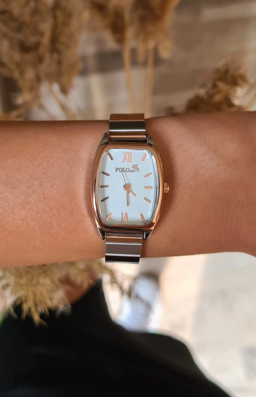 Polo Air Vintage Kadın Kol Saati Gümüş-Bakır Renk PL-1445B5x