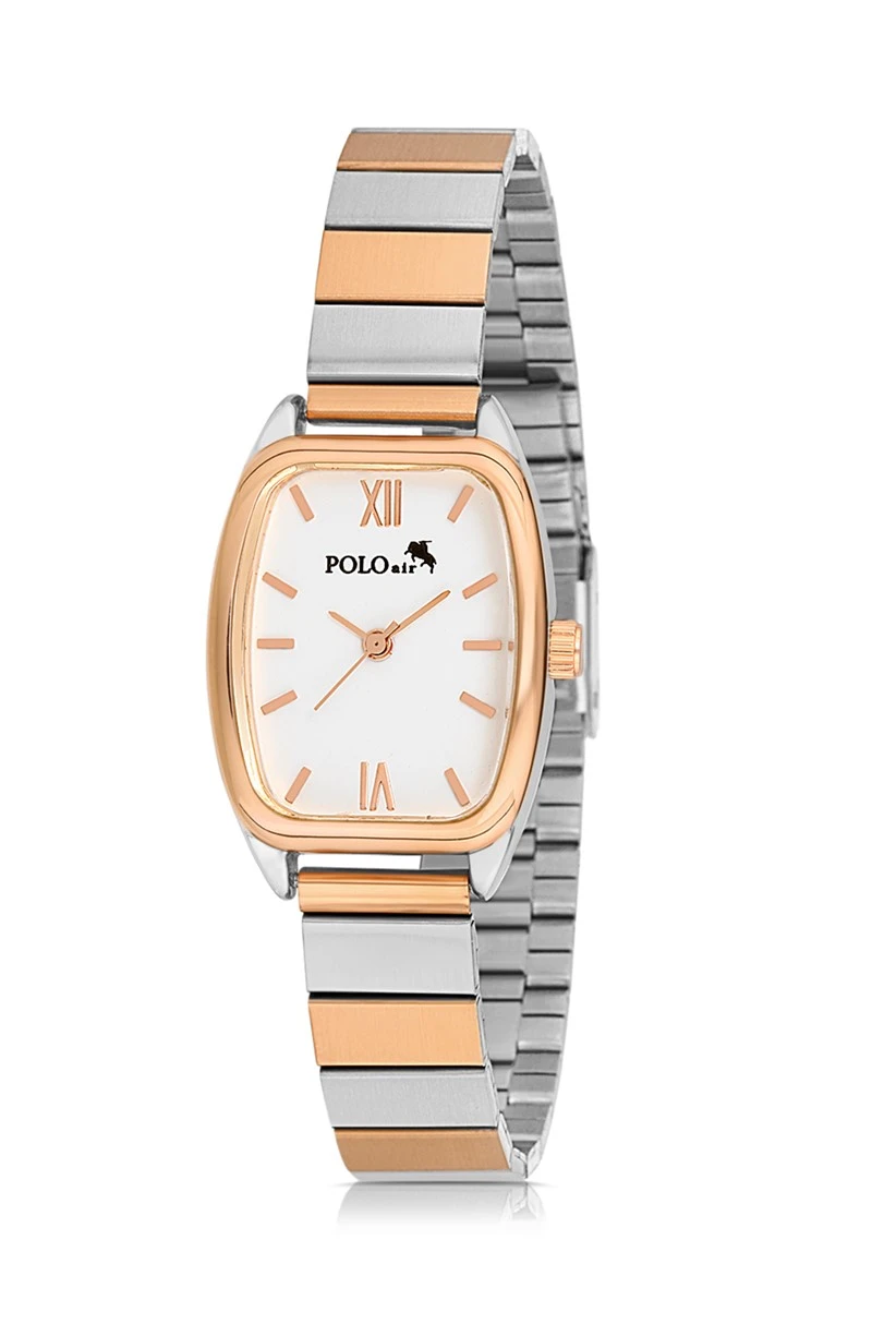 Polo Air Vintage Kadın Kol Saati Gümüş-Bakır Renk PL-1445B5x