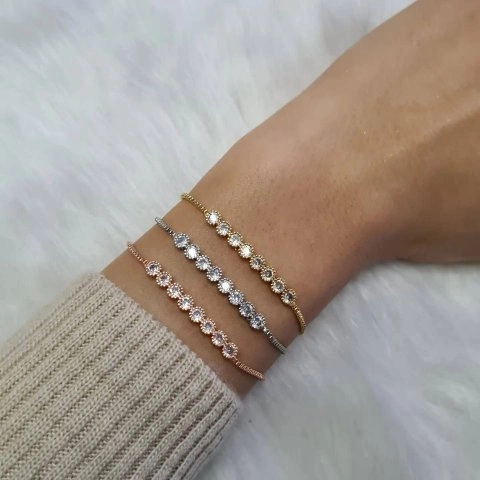 Polo Air Kapıda Ödeme Hediye Paketli Kişiye Özel Kadın   Bileklik        BLK-M7014-GBS