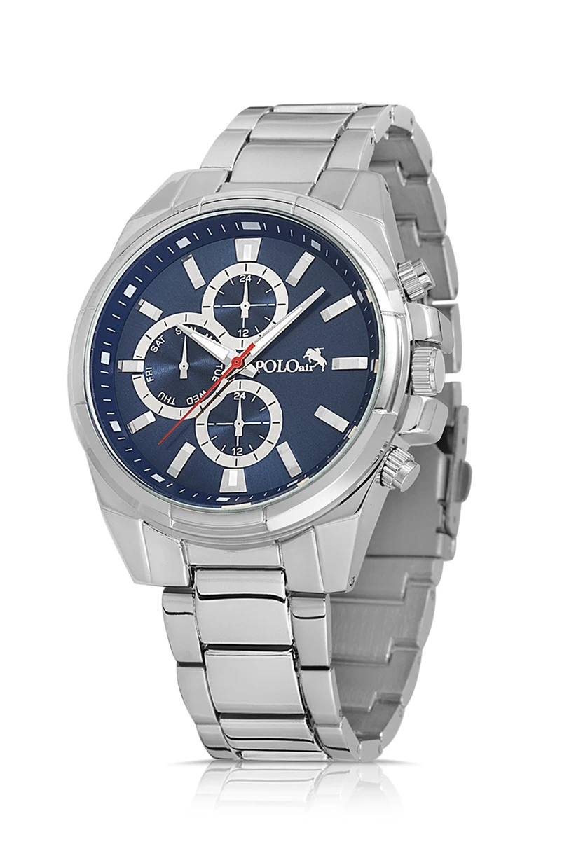 Cüzdan Kartlık Kemer Parfüm Saat Seti Lacivert Renk PL-0780E2 PL-0780E2