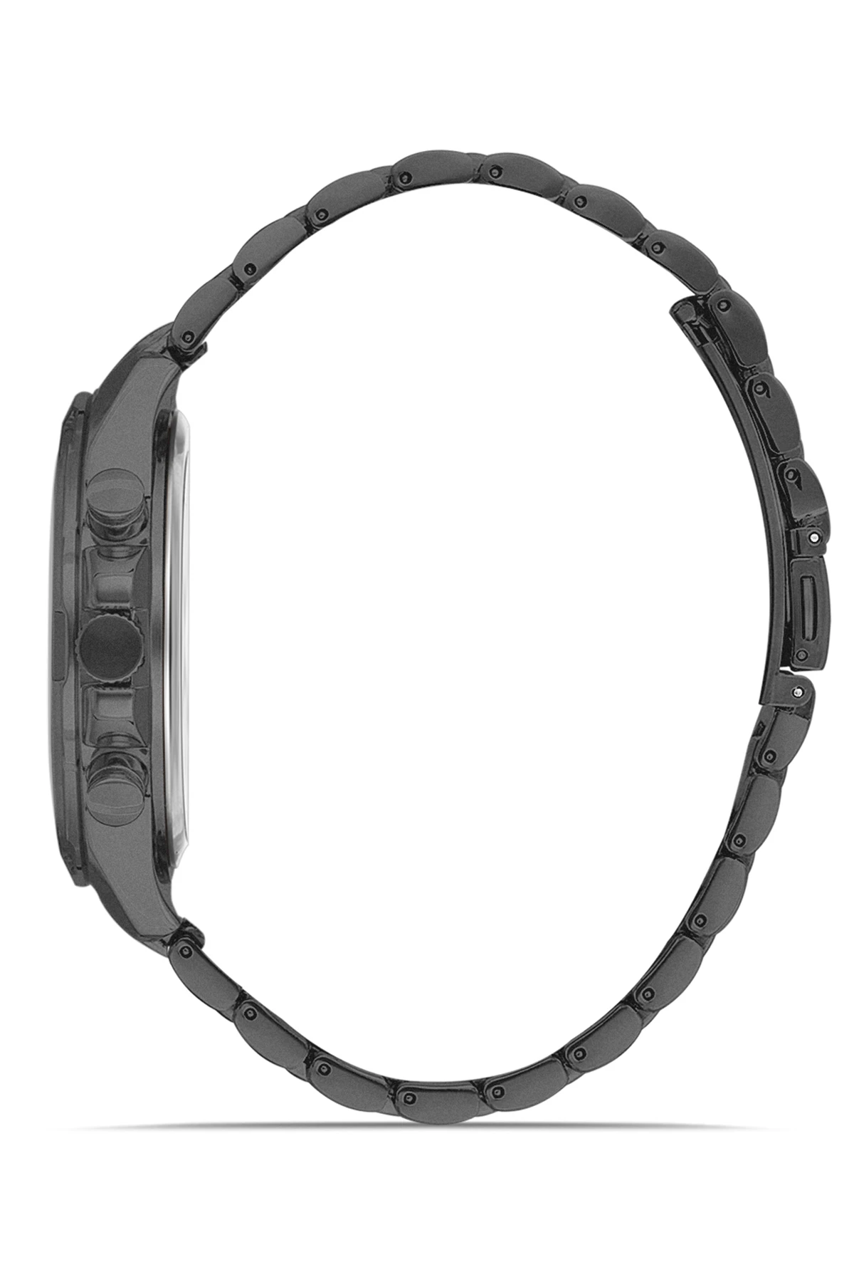 Cüzdan Kartlık Kemer Saat Anahtarlık Set Gri Renk PL-0777E5