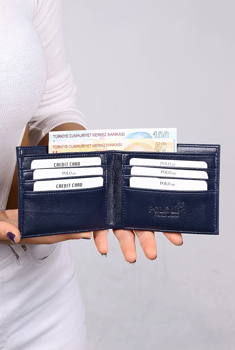 Erkek Kol Saati Kemer Cüzdan Kartlık Anahtarlık Kombin Set Lacivert Renk PL-0785E2