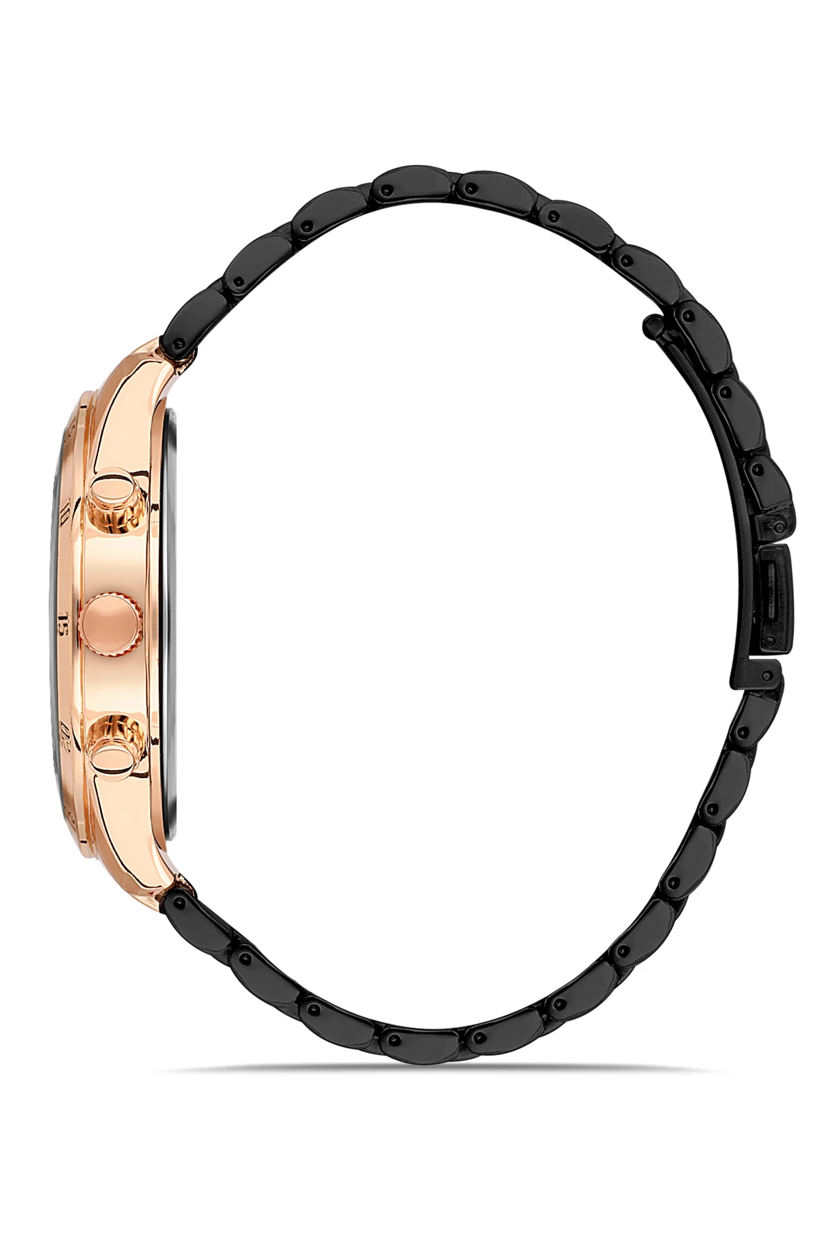 Erkek Kol Saati Siyah-Rose Renk PL-0789E6x