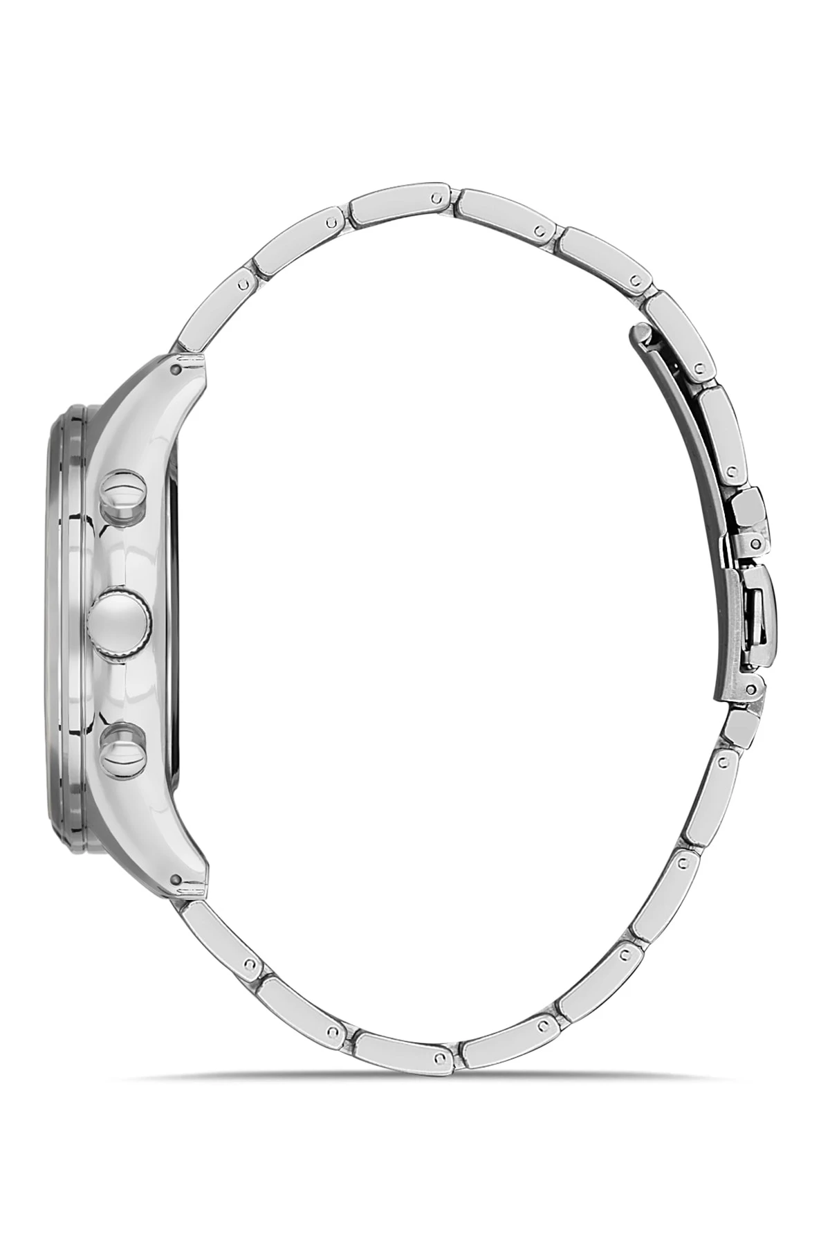 Erkek Metal Kasa Spor Kol Saati Gümüş-mavi Renk PL-0671E6x