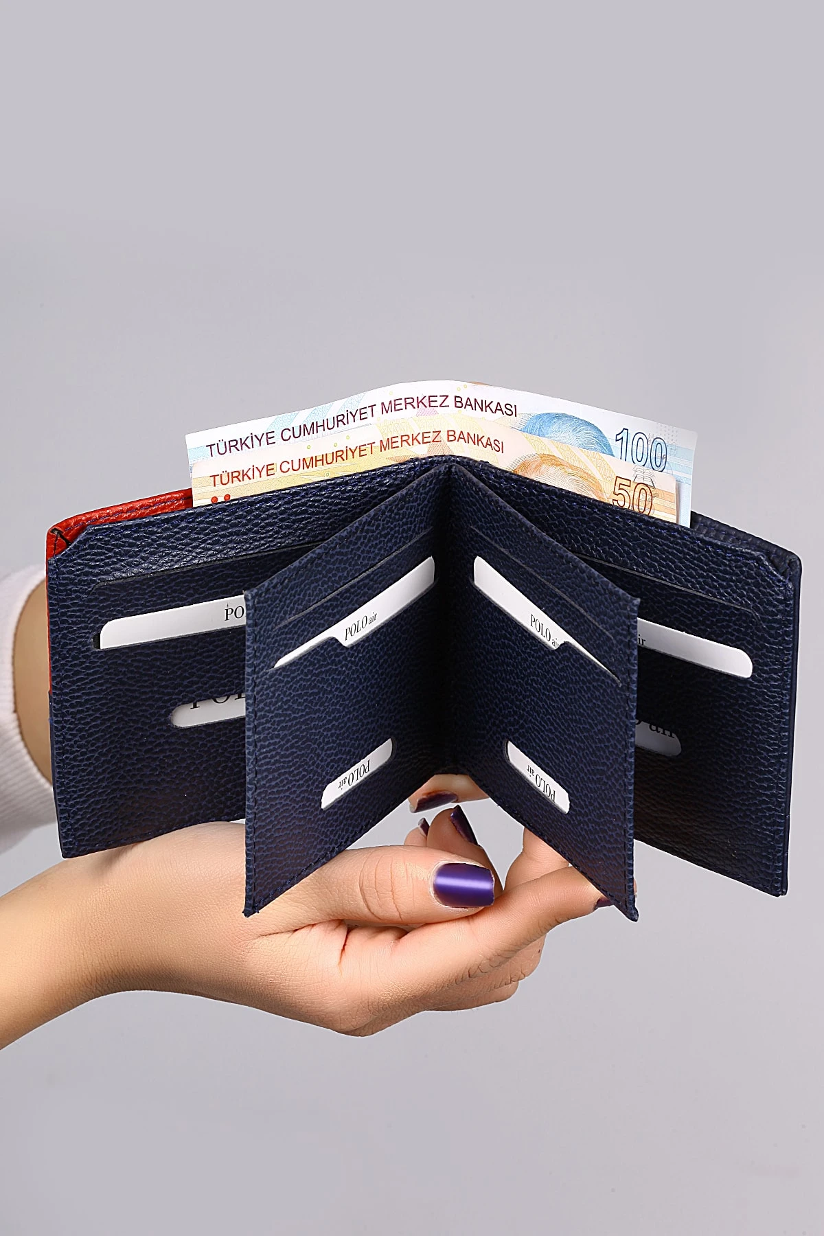 Erkek Set Kombin Kol Saati Kemer Cüzdan Kartlık Çakmak Özel Kutusunda Lacivert Set PL-0671E6