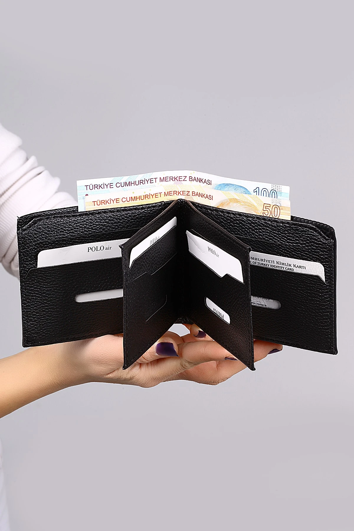 Erkek Set Kombin Kol Saati Kemer Cüzdan Kartlık Çakmak Özel Kutusunda Siyah Set PL-0671E5