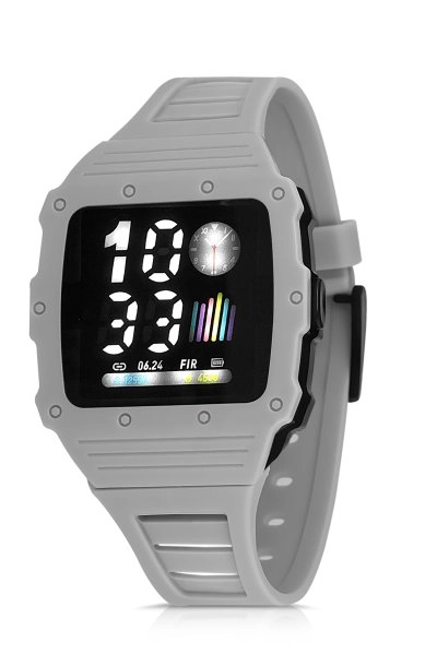 Erkek Dijital Kol Saati Gri Renk PL-0772E4