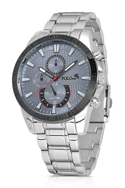 Erkek Kol Saati Gümüş Kordon Mavi Kadran PL-0775E2x