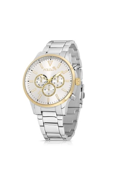Erkek Kol Saati Gümüş-Sarı Renk PL-0792E4x