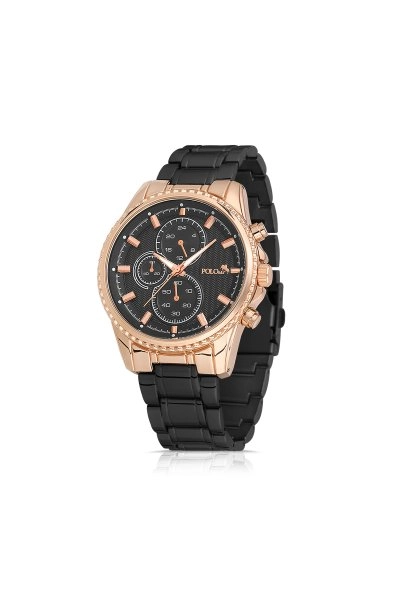 Erkek Kol Saati Siyah-Bakır Renk PL-0785E6x