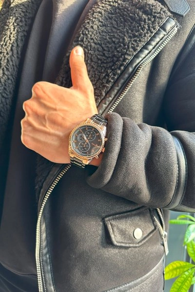 Erkek Kol Saati Siyah-bakır Renk Pl-0786e6x PL-0786E6x