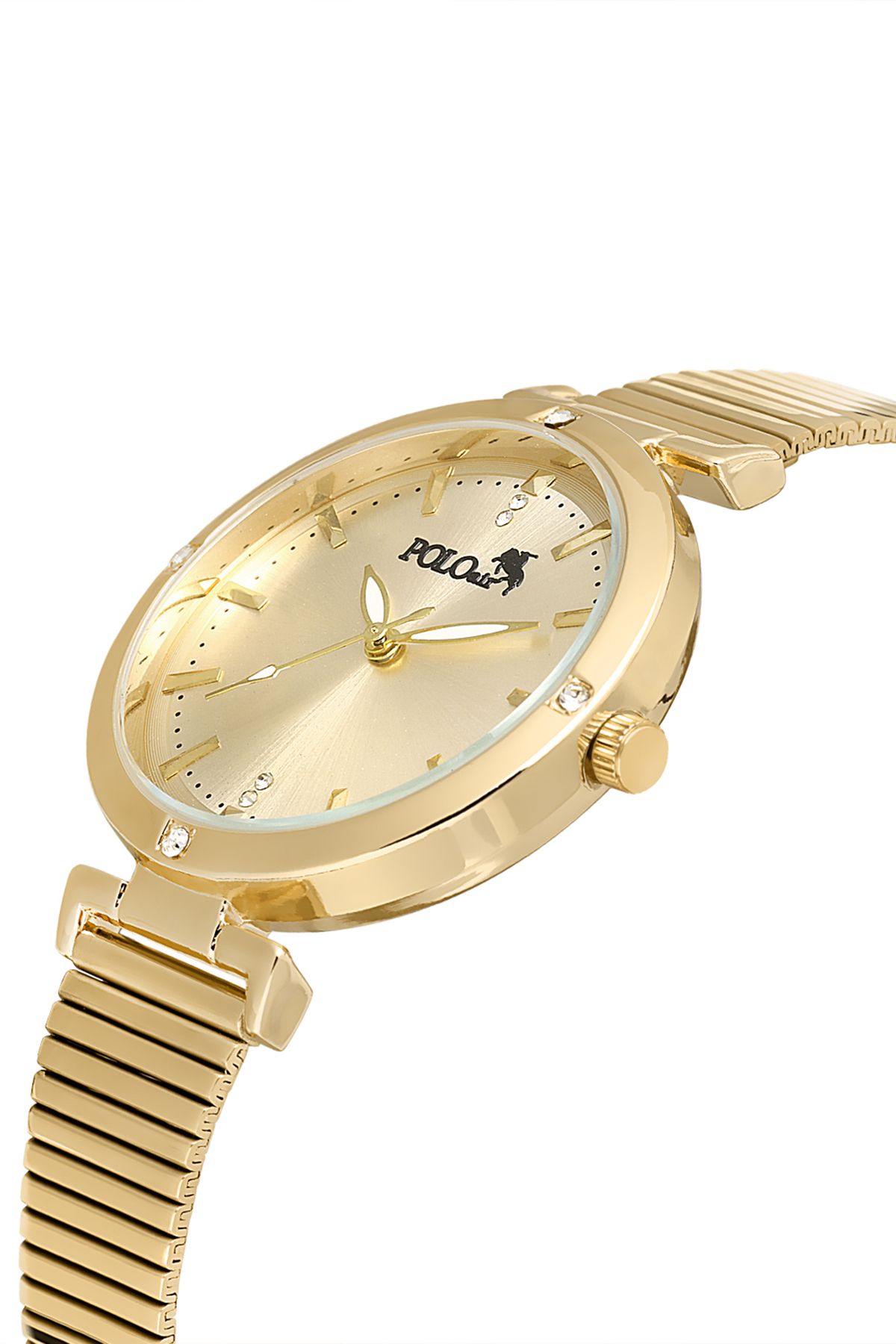 Klasik Kadın Kol Saati Ve Zirkon Taşlı Lüx Bileklik Hediye Gold Pl-1476B1 Gold Pl-1476B1