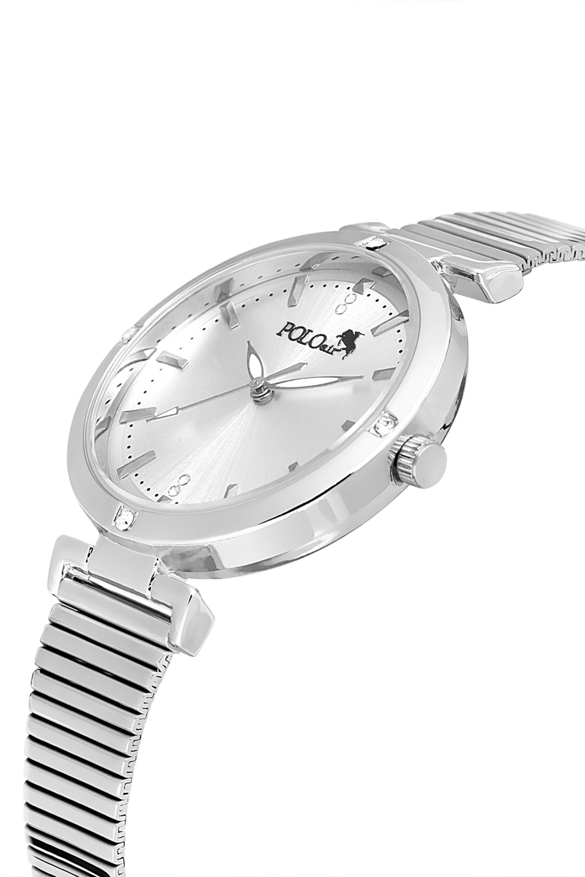 Klasik Kadın Kol Saati Ve Zirkon Taşlı Lüx Bileklik Hediye Gümüş Pl-1476B2 Gümüş Pl-1476B2
