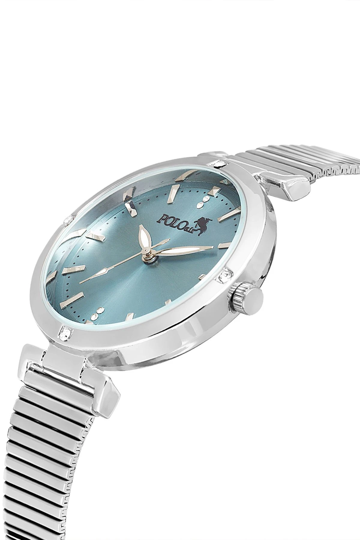 Klasik Kadın Kol Saati Ve Zirkon Taşlı Lüx Bileklik Hediye Mavi Pl-1476B6 Mavi Pl-1476B6