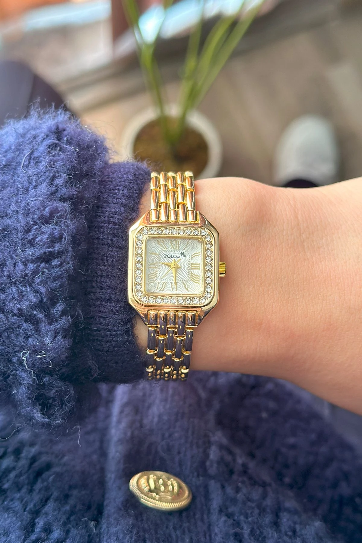 Romen Rakamlı Vintage Kadın Kol Saati Gold Renk Pl-1475B1X Gold Pl-1475B1X