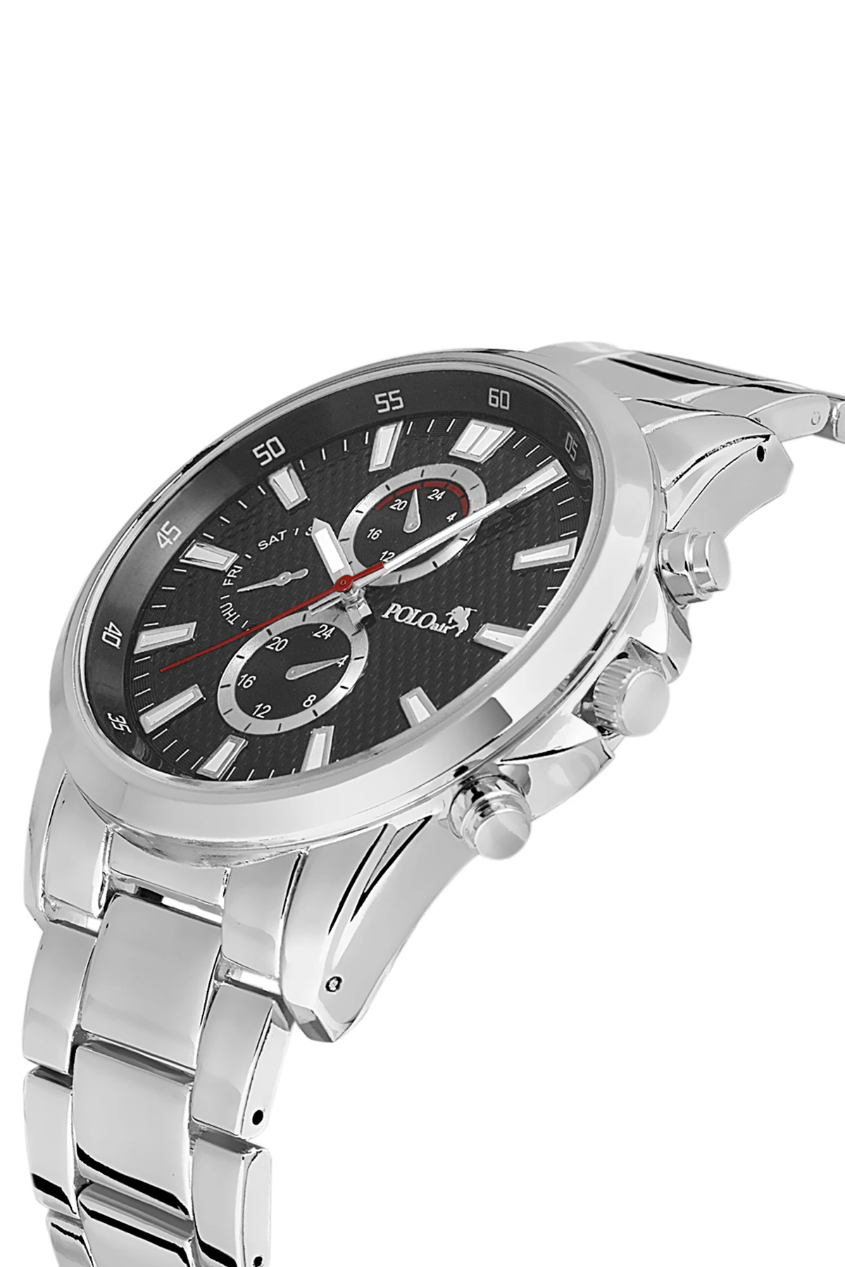 Polo Air Erkek Kol Saati Gümüş-İçi Siyah Renk PL-0830E6x