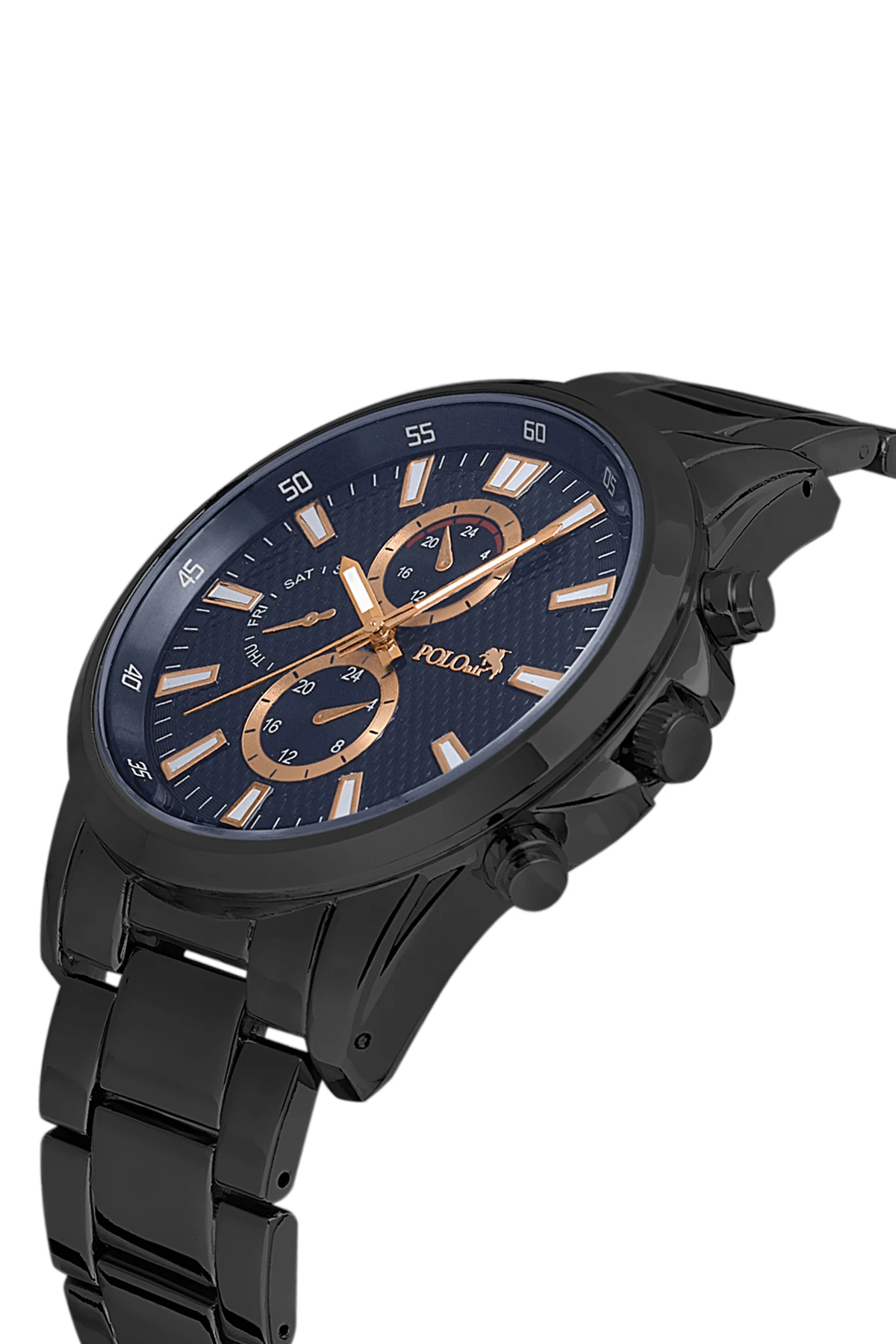 Polo Air Spor Erkek Kol Saati Siyah-İçi Lacivert Renk PL-0831E7x