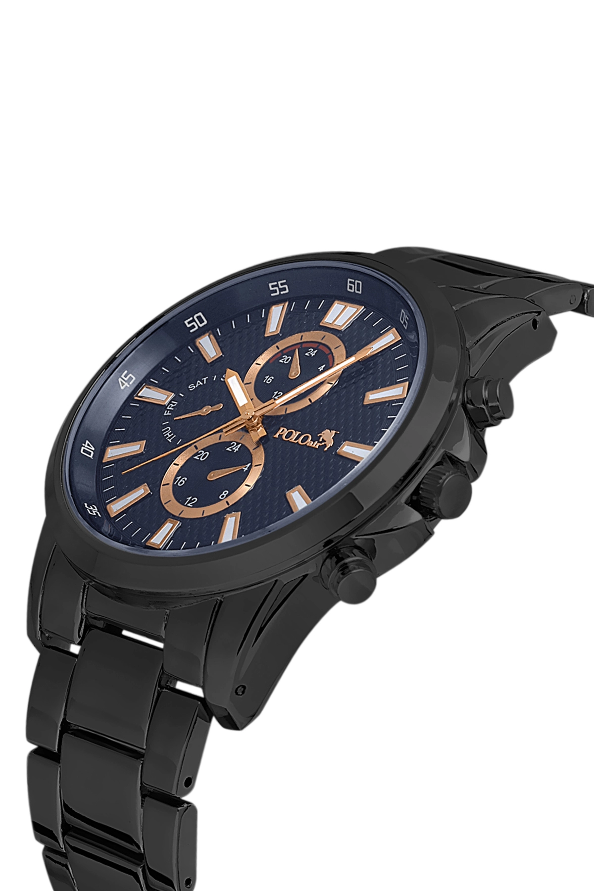 Polo Air Spor Erkek Kol Saati Siyah-İçi Lacivert Renk PL-0831E7x
