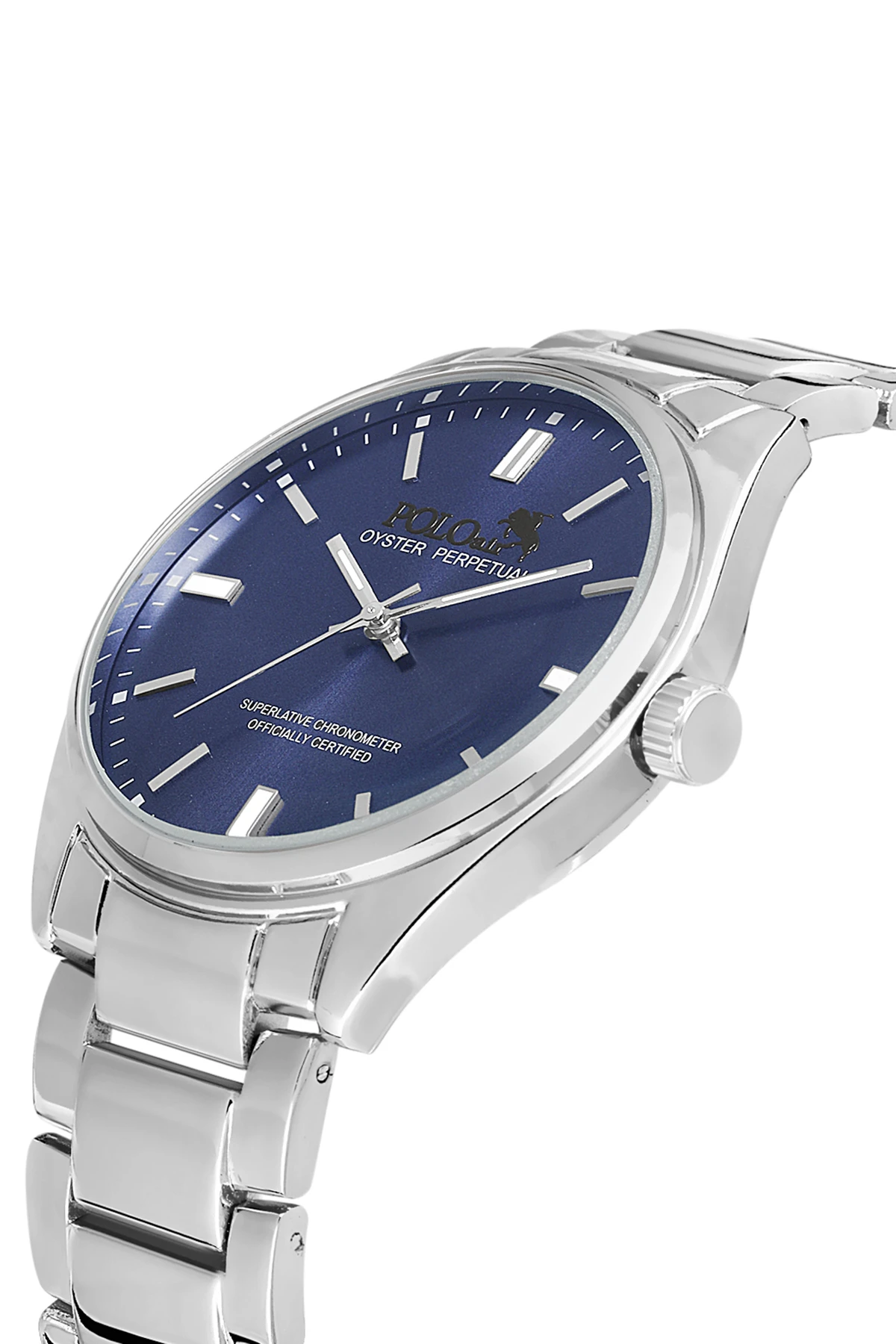 Polo Air Klasik Metal Kordon Erkek Kol Saati Gümüş-Lacivert PL-0832E2x
