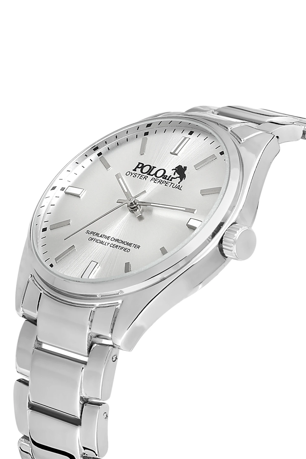 Polo Air Klasik Metal Kordon Erkek Kol Saati Gümüş PL-0832E4x
