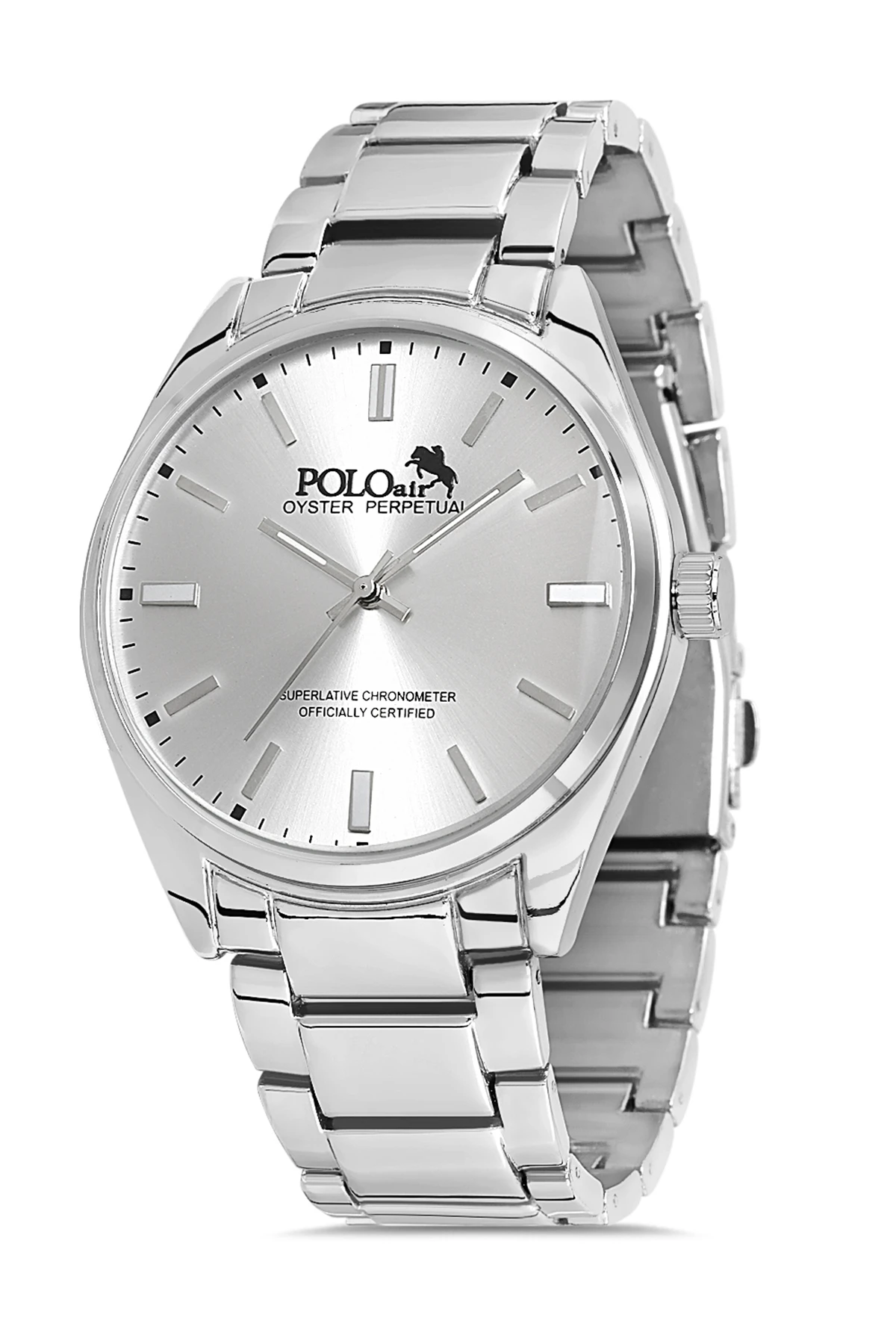 Polo Air Klasik Metal Kordon Erkek Kol Saati Gümüş PL-0832E4x