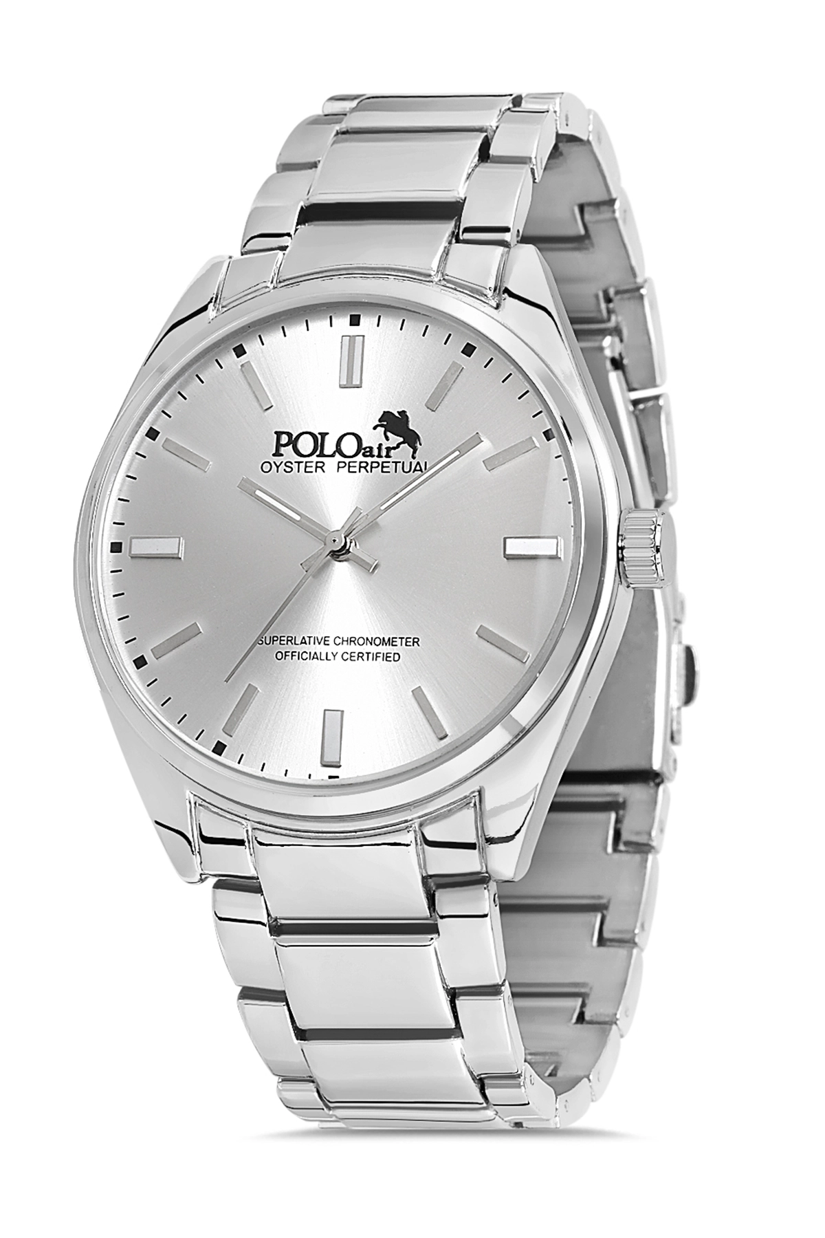 Polo Air Klasik Metal Kordon Erkek Kol Saati Gümüş PL-0832E4x