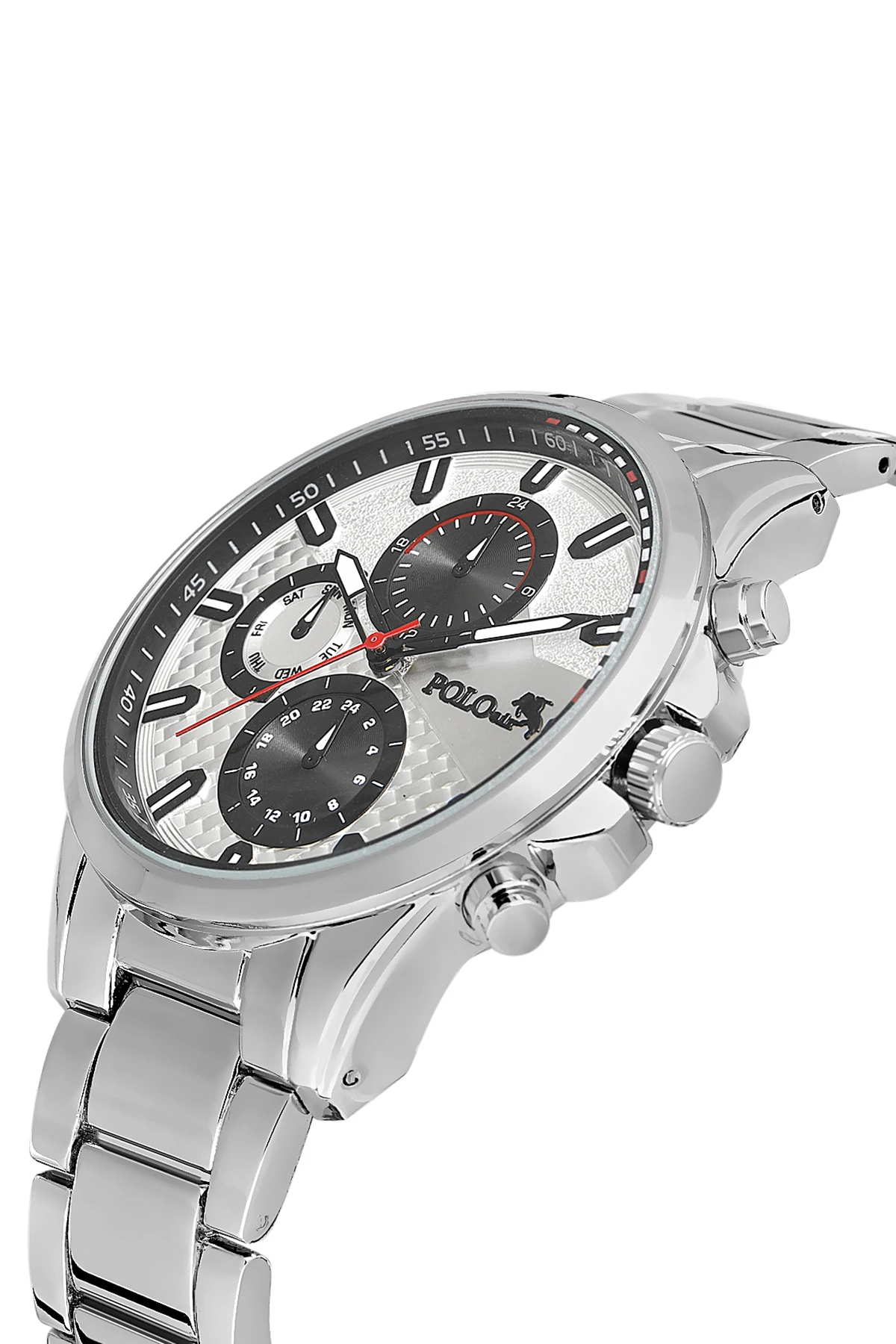 Polo Air Metal Kordon Spor Erkek Kol Saati Gümüş PL-0834E4x