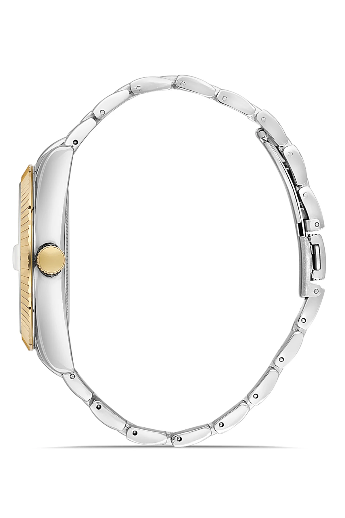 Polo Air Mercek Takvimli Şık Erkek Kol Saati Gümüş-Gold PL-0836E3x